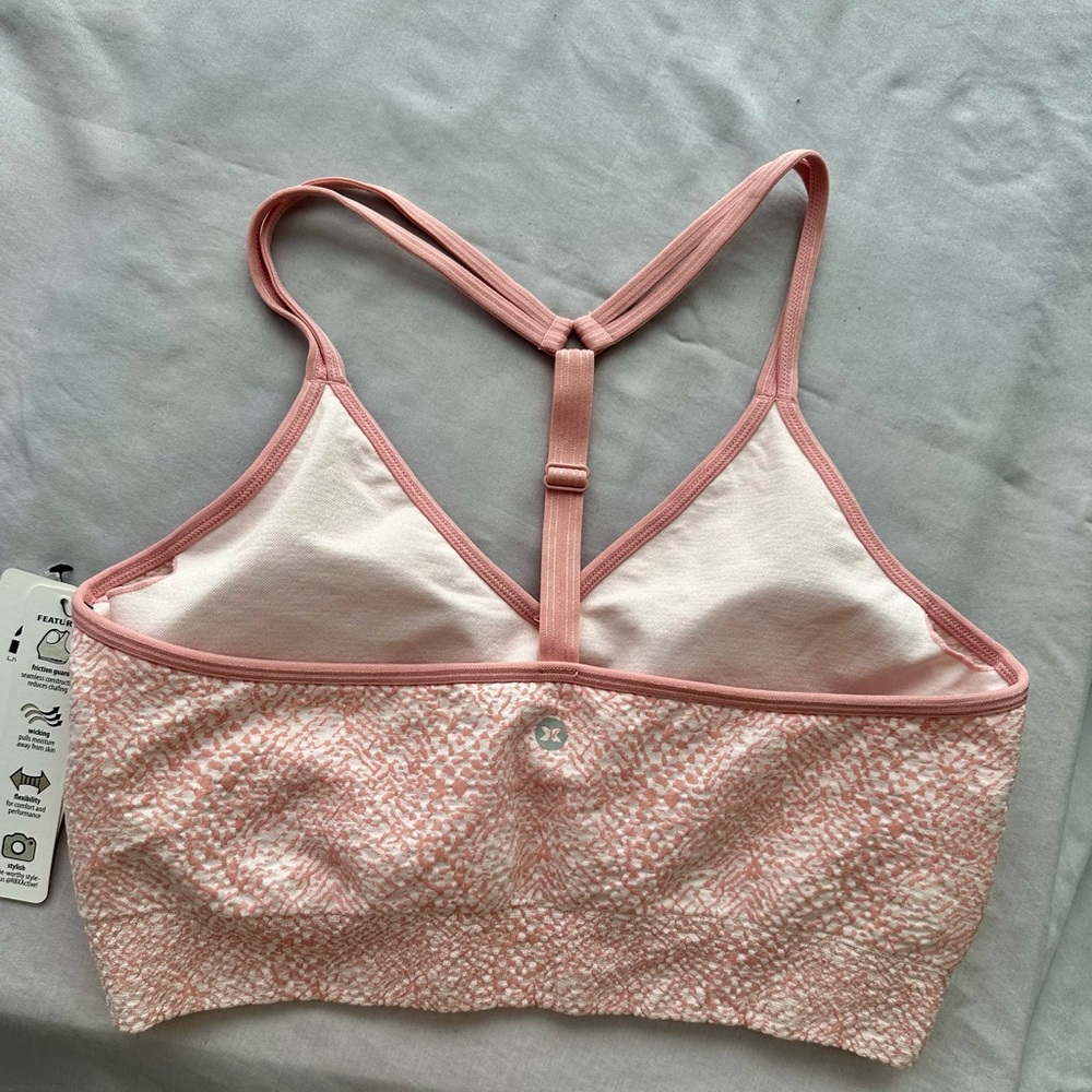 NWT RBX Blush Pink Sports Bra - Picture 6 of 7